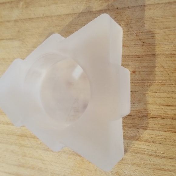 Dansk Frosted Christmas Tree Tealight Holders - Picture 3 of 5